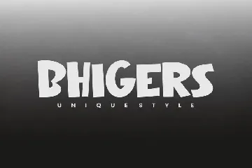 Bhigers - Display Font