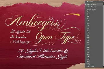 Ambergris font