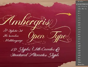 Ambergris font