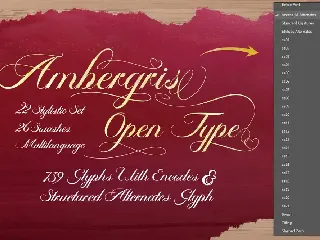 Ambergris font