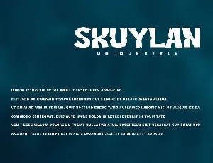 Skuylan - Decorative Font