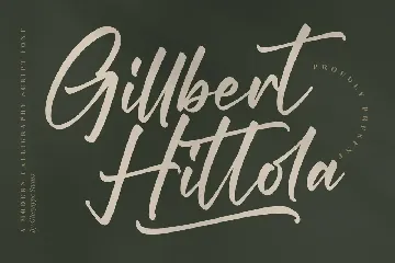 Gillbert Hittola Calligraphy Script Font