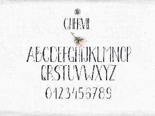 Chervil hand lettering font