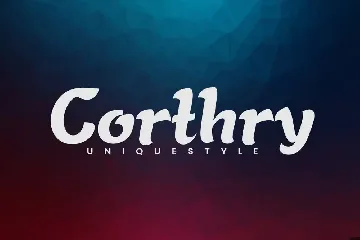 Corthry - Handwritten Font