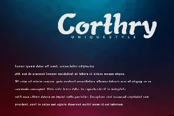 Corthry - Handwritten Font