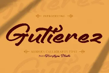 Gutierez Modern Calligraphy Font