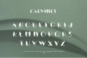 Carvinet font