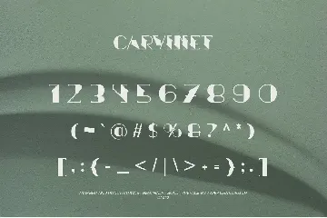 Carvinet font