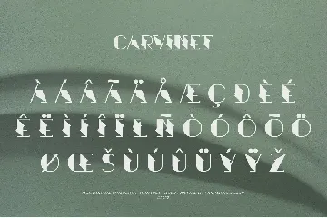 Carvinet font