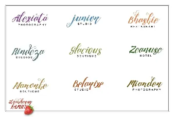 Strawberry Juice font