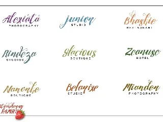 Strawberry Juice font