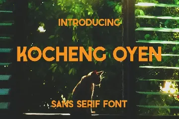 Kocheng Oyen - Sans Serif Font