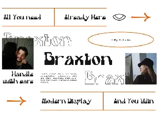 Braxton font