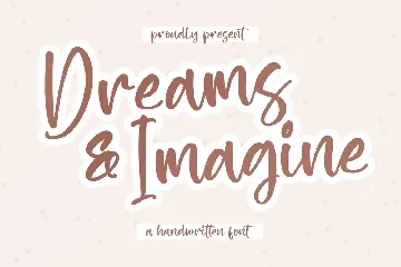 Dreams Imagine Handwritten Font