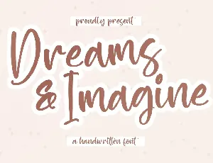 Dreams Imagine Handwritten Font