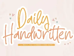 Daily Handwritten Monoline Font