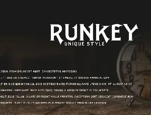 Runkey - Display Font