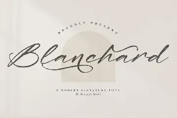 Blanchard Modern Signature Font