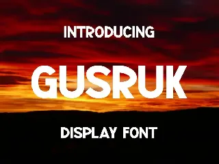 Gusruk font