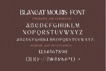 Blancat Mouris Serif font