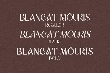 Blancat Mouris Serif font