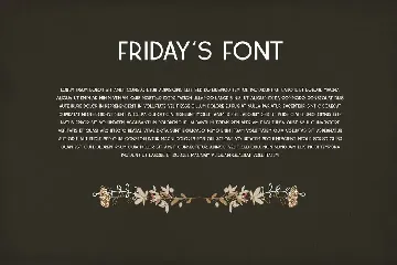 Friday's Font