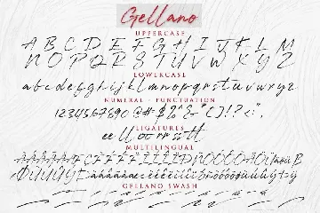 Gellano font