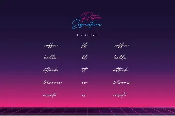 Retro Signature font