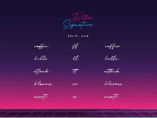 Retro Signature font