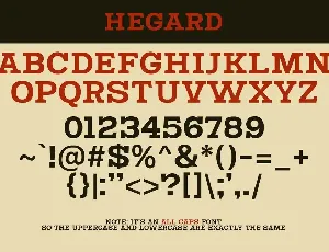 Hegard - Vintage Bold Slab Serif Fonts