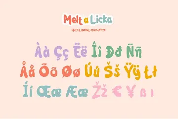 Melt a Licka font