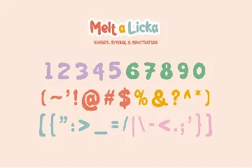 Melt a Licka font