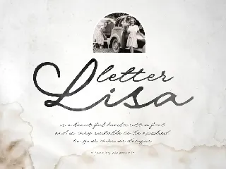 Letter Lisa - Handwritten Script font