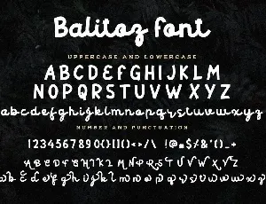 Balitos Monoline Bold font