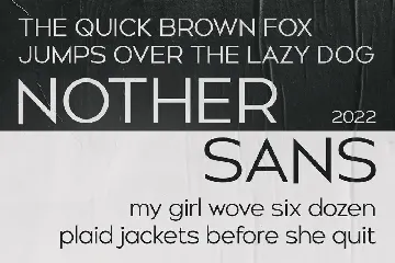 Nother Sans - Elegant Sans Serif font