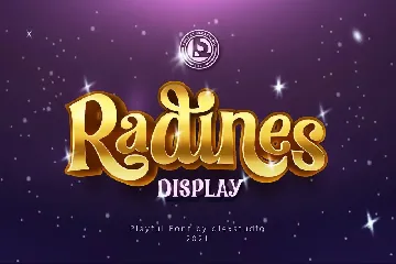 RADINES DISPLAY font