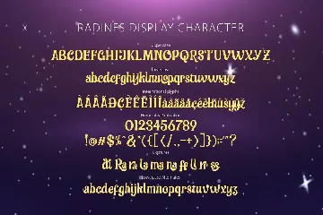 RADINES DISPLAY font