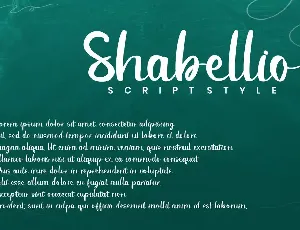 Shabellio - Script Font