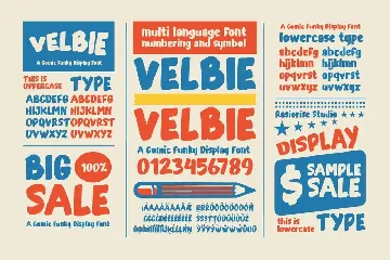 Velbie - Cartoon Display Font