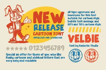 Velbie - Cartoon Display Font