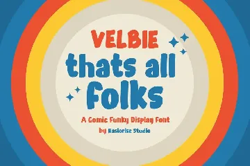 Velbie - Cartoon Display Font