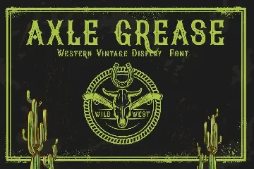 Axle Grease - Western Display Font