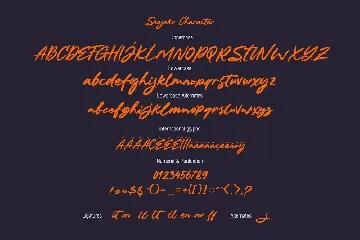 SENJAKU - Handlettered font