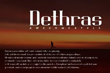 Dethras - Serif Font