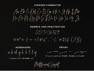 Marwah Signature font