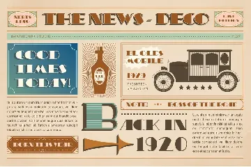 Nerts Deco Artdeco Display Typeface font