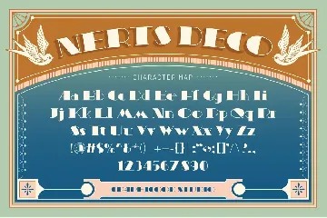 Nerts Deco Artdeco Display Typeface font