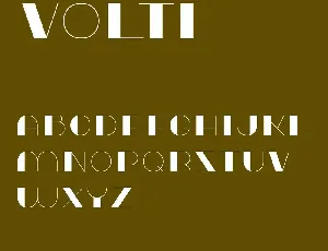 Volti font