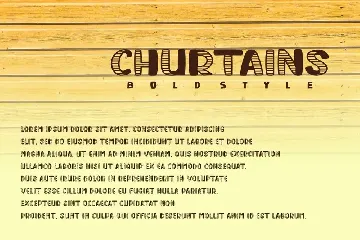 Churtains - Bold Display Fonts