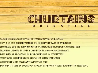 Churtains - Bold Display Fonts